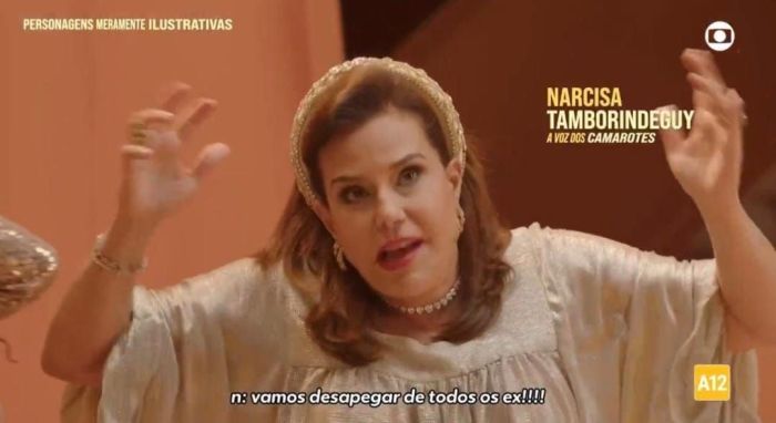 Narcisa em chamada do BBB 26