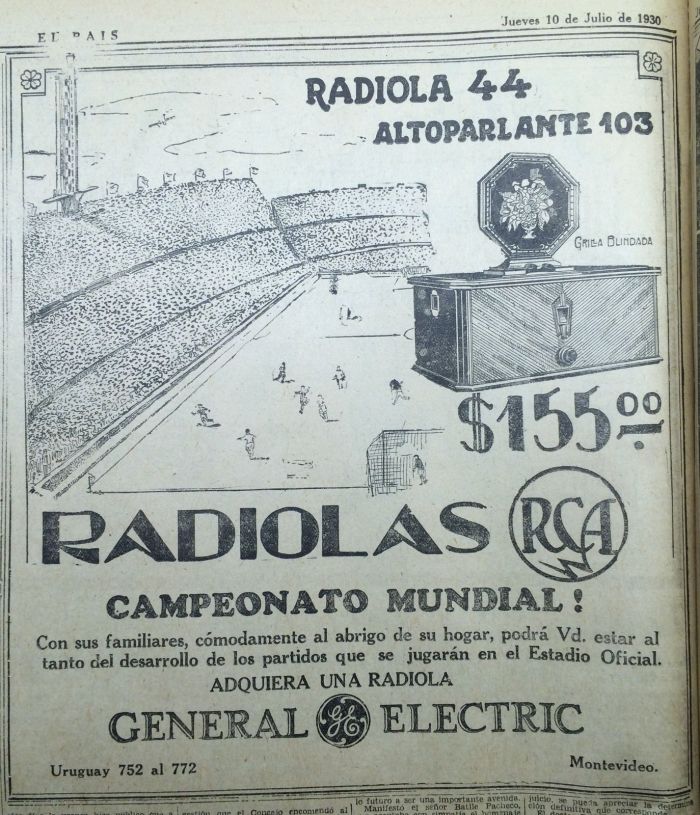 Folhetim destaca seleção do Uruguai campeã na Copa do Mundo de 1930