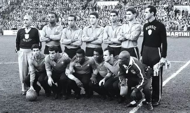 Aymoré Moreira com a Seleção Brasileira na Copa do Mundo de 1962