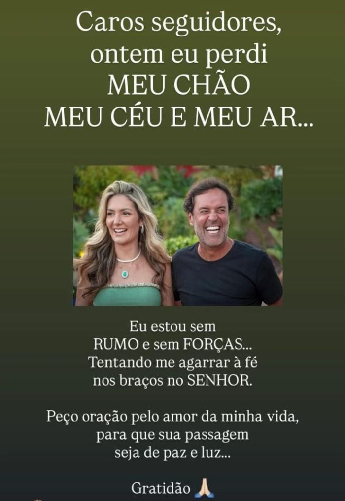 Publicação de Nanda Maciel nas redes sociais