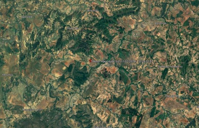 Moradores das duas cidades relataram vibração do solo e um forte estrondo no momento do fenômeno. 