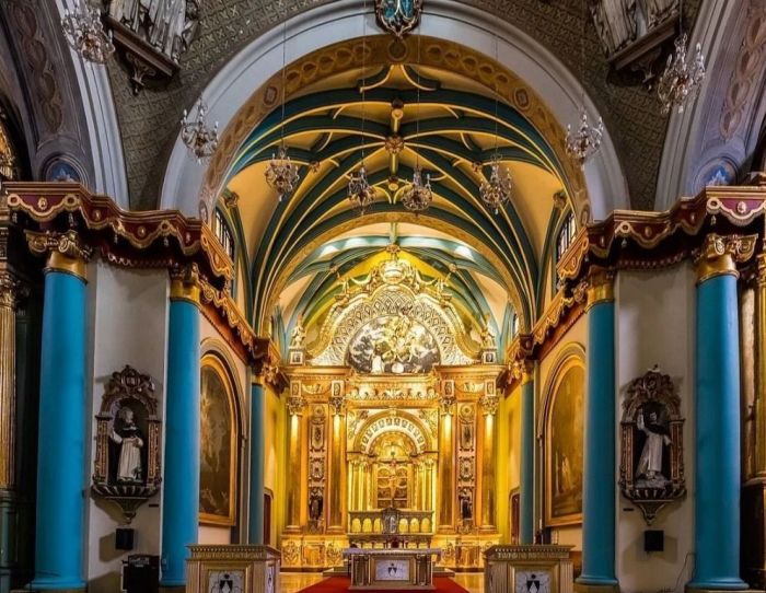 Interior da Igreja de Santo Domingo, uma das mais imponentes de Lima