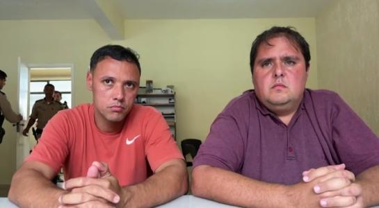 Professor José Damato (PSD), à direita, concedeu entrevista à CNN Brasil e à Itatiaia