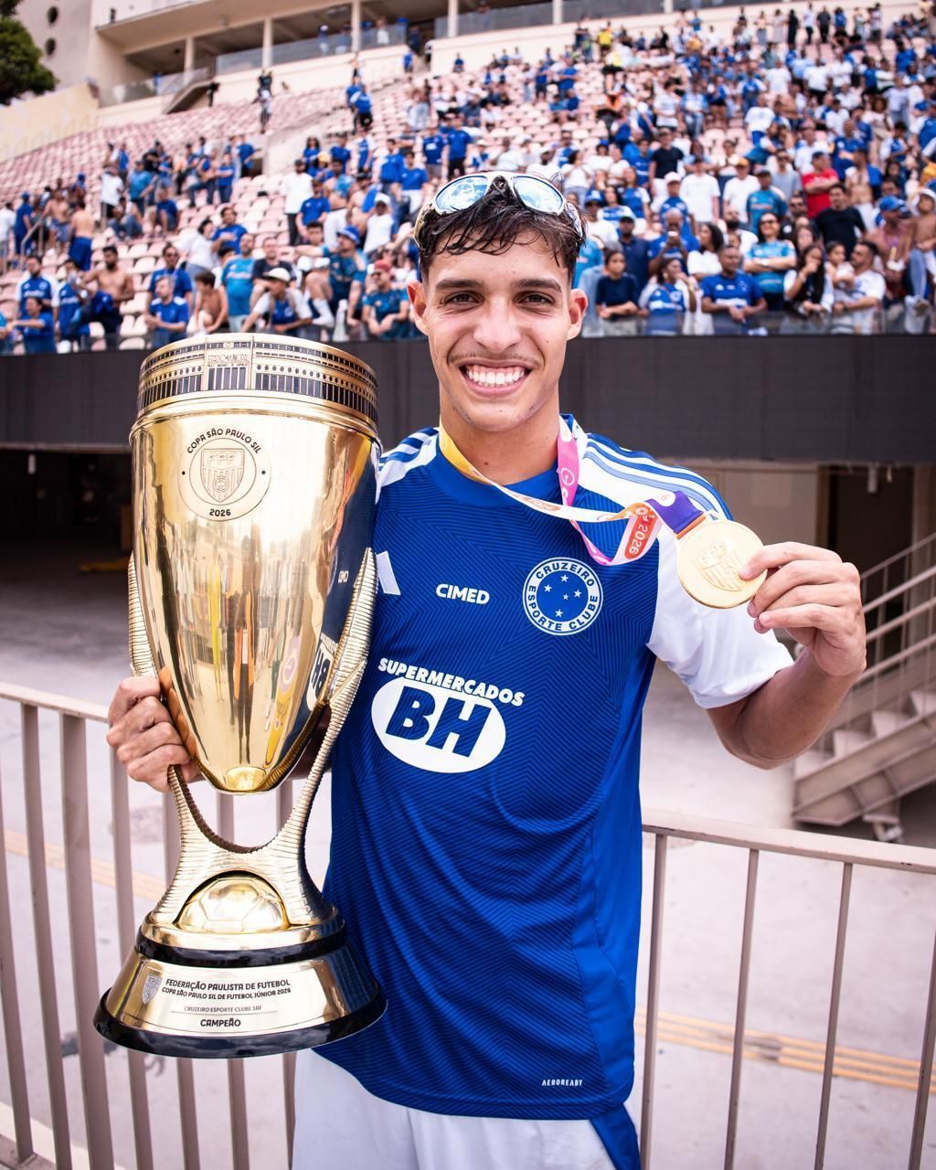 Jovem talento de Ouro Branco, formado em projeto social, conquista título da Copinha pelo Cruzeiro