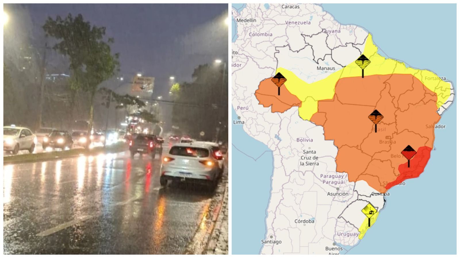 Brasil está sob alerta para chuvas intensas; veja quais estados estão na lista