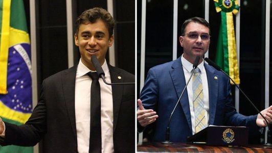 Nikolas Ferreira se reúne com Flávio Bolsonaro para discutir futuro político de Minas Gerais