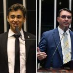 Nikolas Ferreira e Flávio Bolsonaro se encontram em sigilo para tratar de eleições em MG