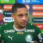 O que disse Vitor Roque após a vitória do Palmeiras sobre o Fluminense pelo Brasileiro