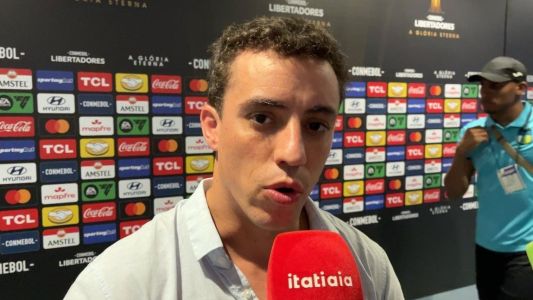 Matías Ahumada, dirigente do O'Higgins, durante entrevista à Itatiaia
