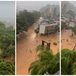 Rio Pomba transborda e inunda cidade de Cataguases, na Zona da Mata; veja vídeos