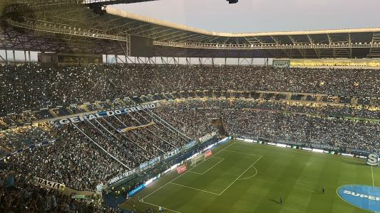 Arena do Grêmio, em Porto Alegre, durante o GreNal 450