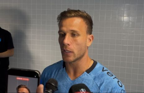 Arthur após o jogo entre Grêmio e Inter na Arena, em Porto Alegre