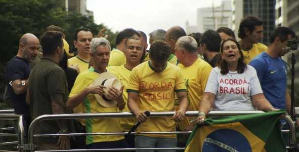 Deputado federal Nikolas Ferreira (PL) realizou fala antes de momento de oração na manifestação