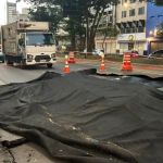 Explosão abre cratera na Rua da Consolação, uma das principais vias de SP