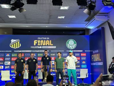 Robson, Enderson Moreira, Matheus Delgado Candançan, Abel Ferreira e Gustavo Gómez