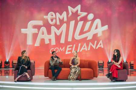 Monica Almeida, diretora de gênero Auditório dos Estúdios Globo; Geninho Simonetti, diretor; Eliana; e Polly Silva, produtora