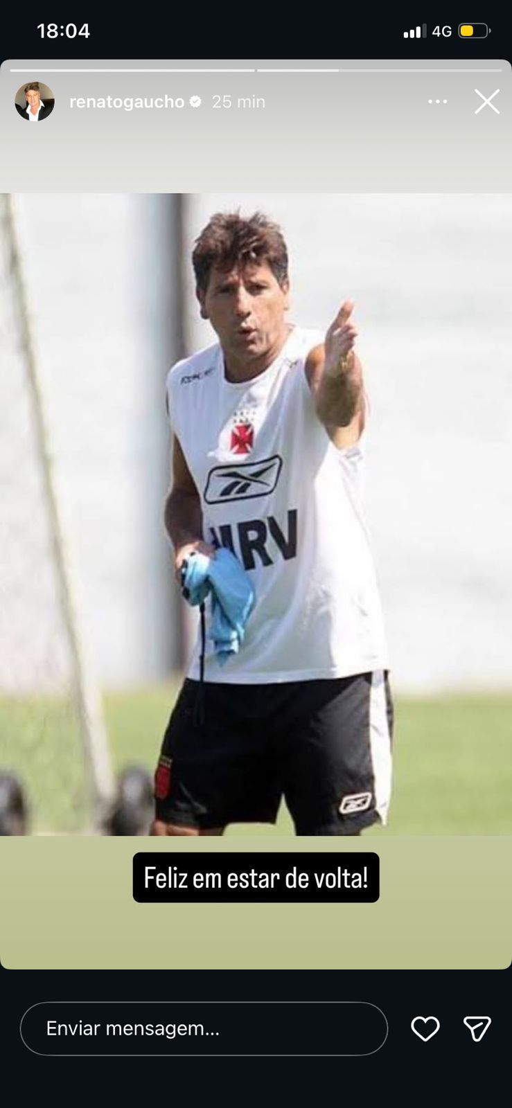 Renato Gaúcho ‘fura’ o Vasco e se anuncia como novo treinador da equipe