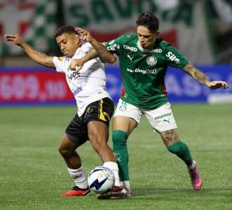 Vinicius Paiva e Khellven em Palmeiras x Novorizontino