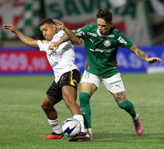Vinicius Paiva e Khellven em Palmeiras x Novorizontino
