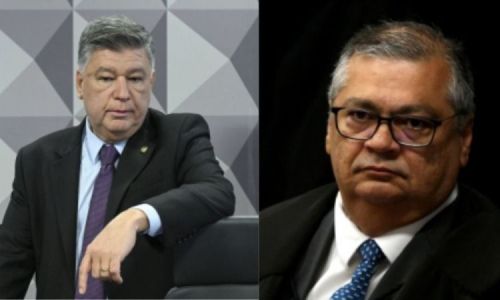 Senador Carlos Viana e ministro do STF Flávio Dino