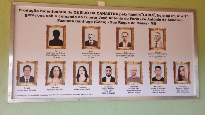 Produção bicentenária do Queijo da Canastra da família Faria
