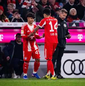 Maycon Cardozo substituiu Luis Díaz e estreou no profissional do Bayern de Munique