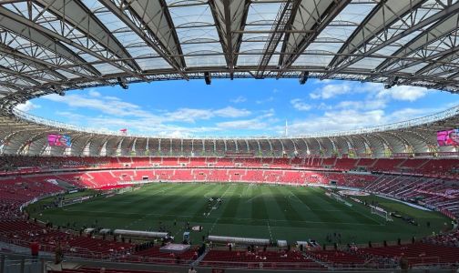 Estádio Beira-Rio, em Porto Alegre, preparado para receber a final do Gauchão 2026