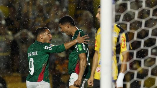 Murilo e Vitor Roque em Novorizontino x Palmeiras