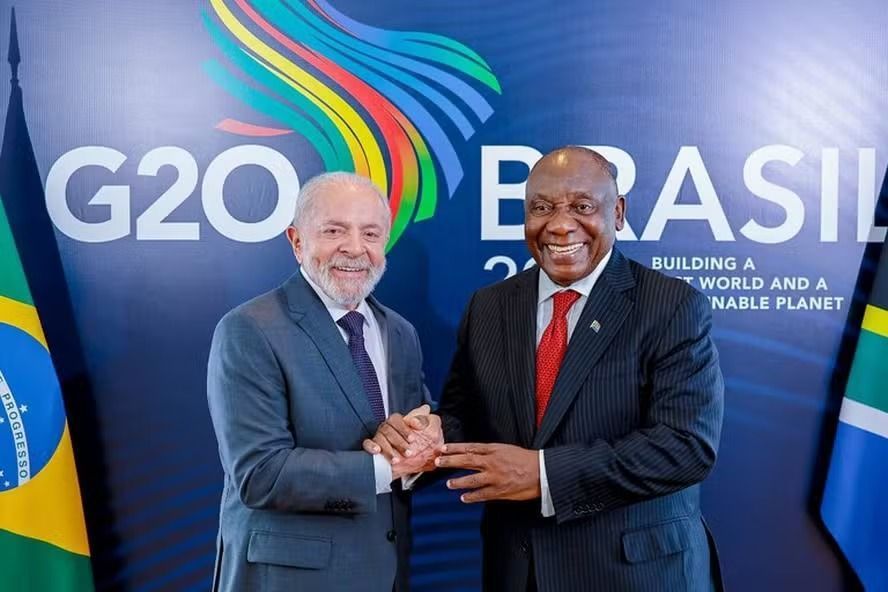 Lula recebe presidente da África do Sul para visita de Estado nesta segunda (9)