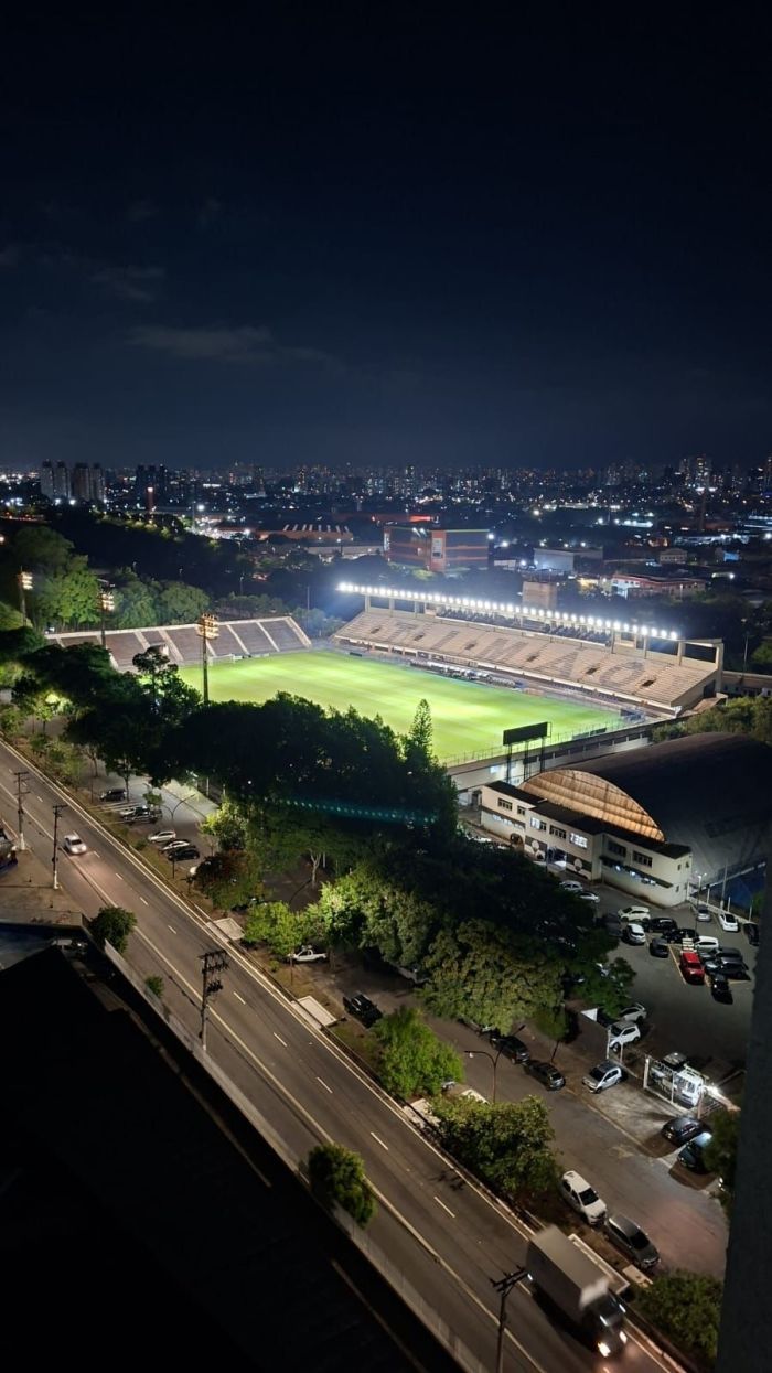 Iluminação da Fazendinha em primeiro teste realizado pelo clube