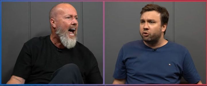 À esquerda, Fabiano Baldasso, e à direita, JB Filho