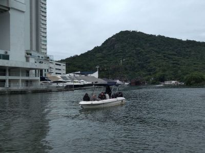 Pesquisadores conduziram análises no rio Camboriú