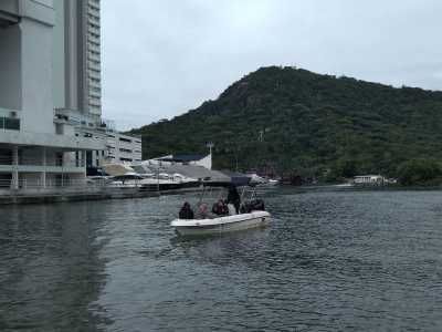 Pesquisadores conduziram análises no rio Camboriú