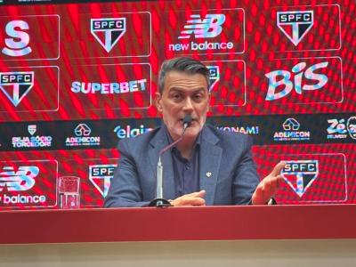 Rui Costa, do São Paulo, durante entrevista coletiva nesta terça-feira (10)