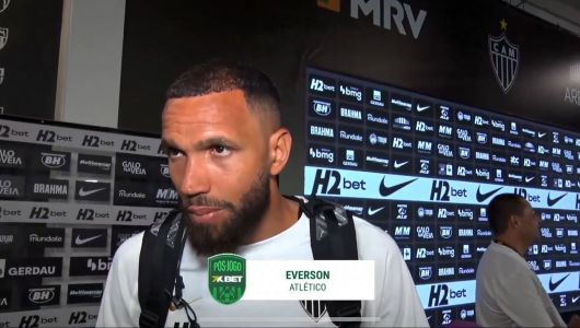 Everson em entrevista pós-jogo entre Atlético e Internacional