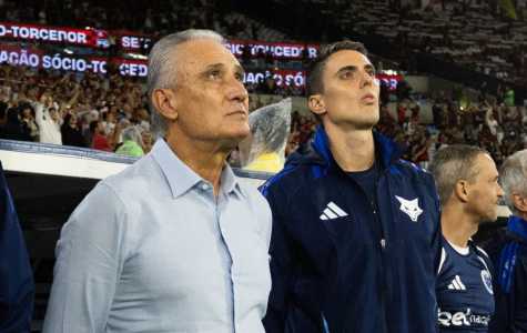 Tite, técnico, e Mateus Bachi, auxiliar do Cruzeiro