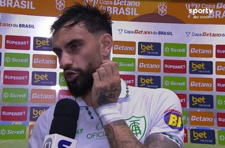 Gonzalo Mastriani, atacante do América, em entrevista ao sportv após eliminação da Copa do Brasil