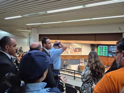 Confusão ocorreu nas galerias da Câmara Municipal de Belo Horizonte