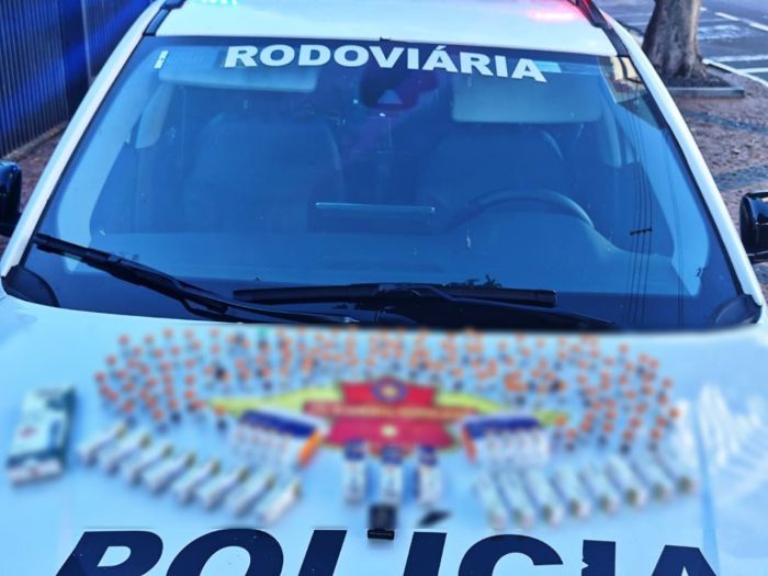 Policiais vistoriavam o coletivo e as bagagens dos passageiros no momento em que perceberam o nervosismo da mulher 
