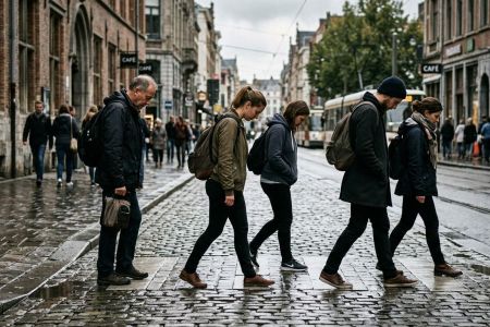 O que significa caminhar e olhar para o chão, segundo uma especialista em comunicação e imagem