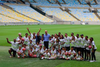 Visita de Príncipe William ao Maracanã