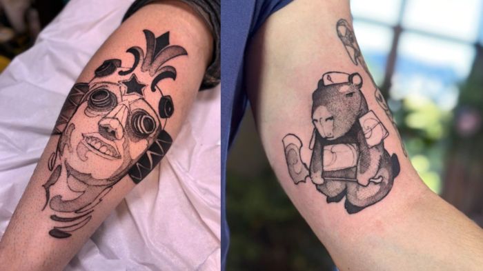 Fotos mostram tatuagens feitas pelo tatuador Lúcio Rabelo