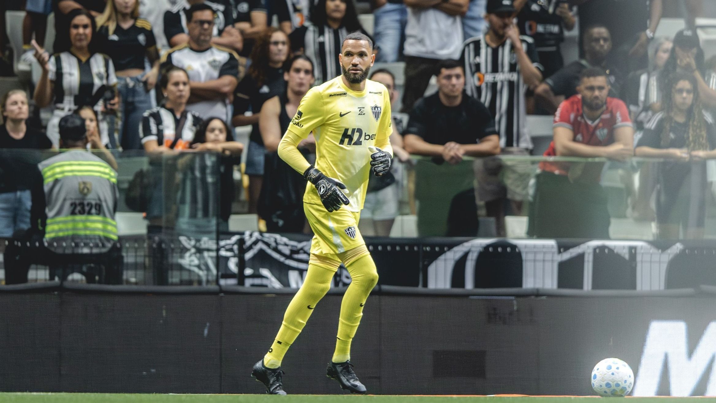 De olho em novas marcas pelo Atlético, Everson participou de 88% dos jogos na Arena MRV