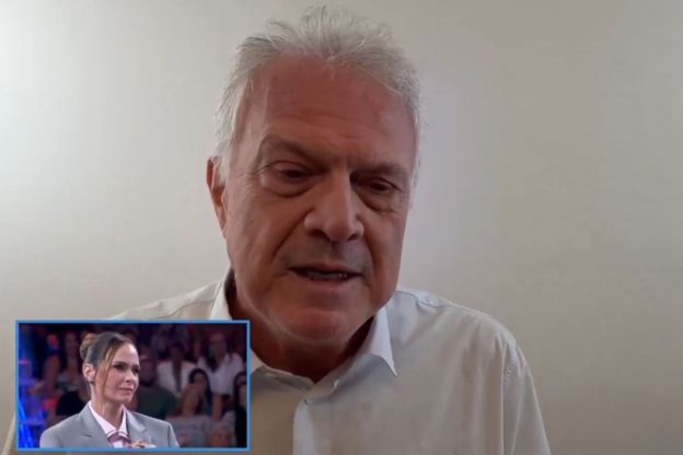 Ana Paula Renault recebe discurso especial de Bial no Domingão com Huck