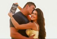 Franciny Ehlke anuncia gravidez cinco meses após casamento: 'Muito feliz'