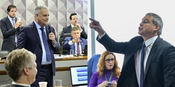Os deputados Alfredo Gaspar (PL-AL) e Lindbergh Farias (PT-RJ)