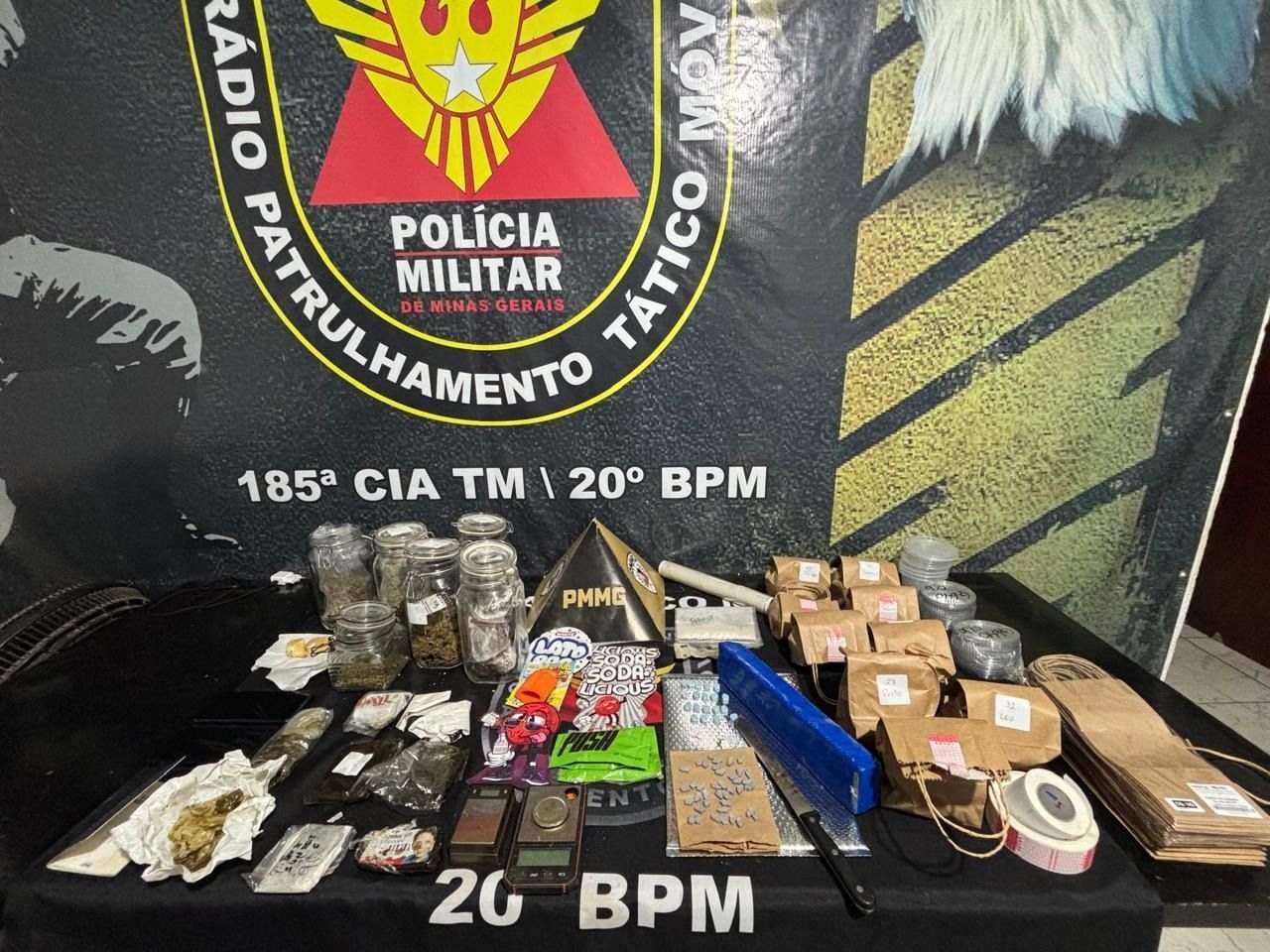 Homem é preso por tráfico de drogas em esquema delivery em Pouso Alegre
