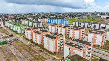 Unidades habitacionais do empreendimento Junção Rio Grande, no âmbito do Programa Minha Casa, Minha Vida