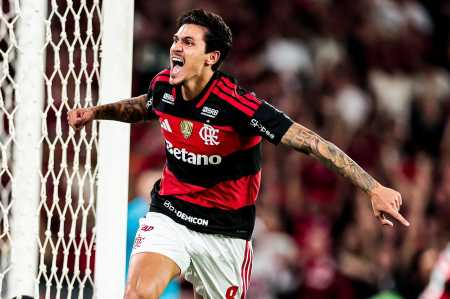 Flamengo x Santos: Pedro vibra com gol no Maracanã • Gilvan de Souza/Flamengo