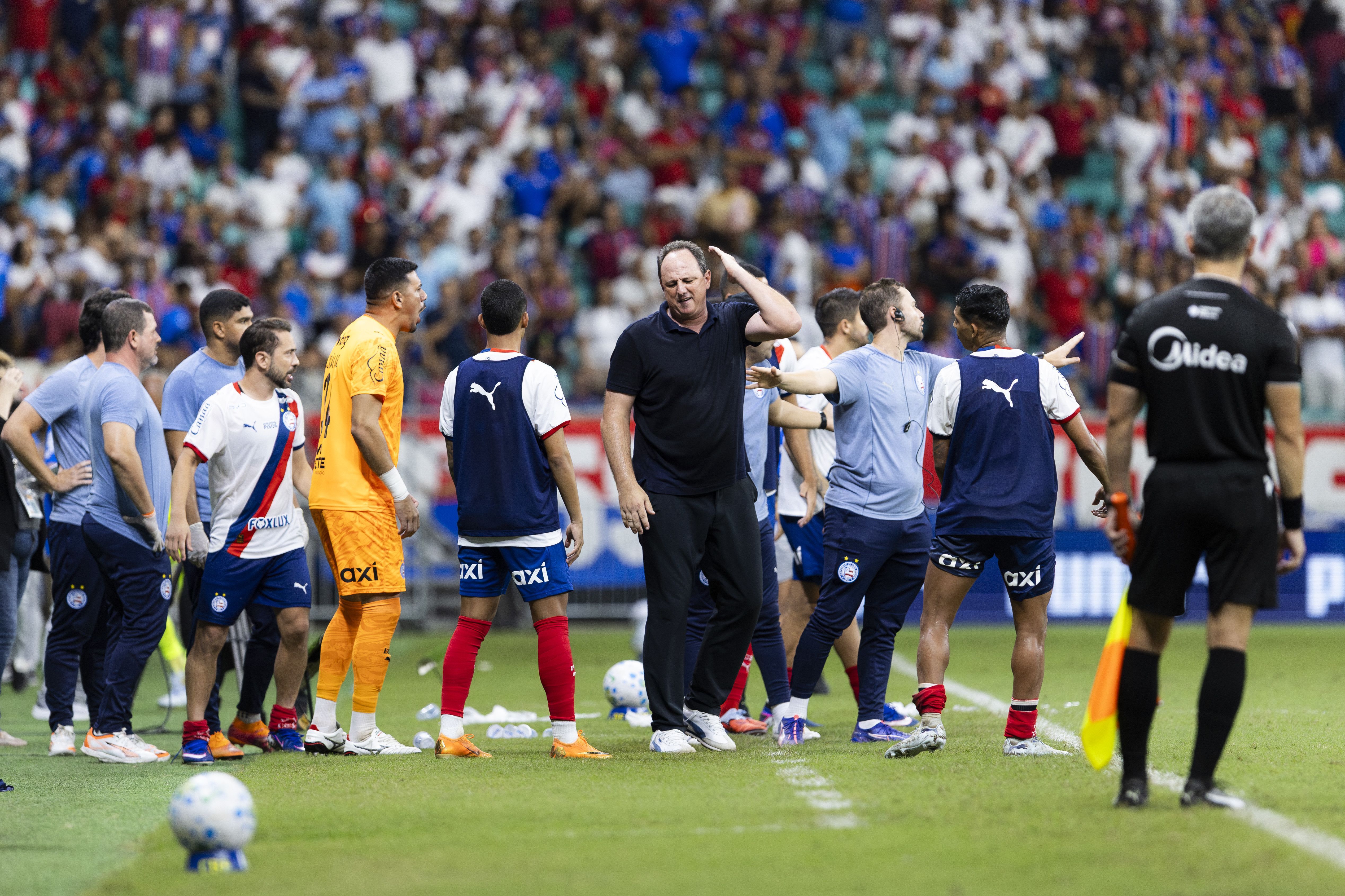 Trio do Bahia é punido pelo STJD por críticas à arbitragem em jogo contra Palmeiras